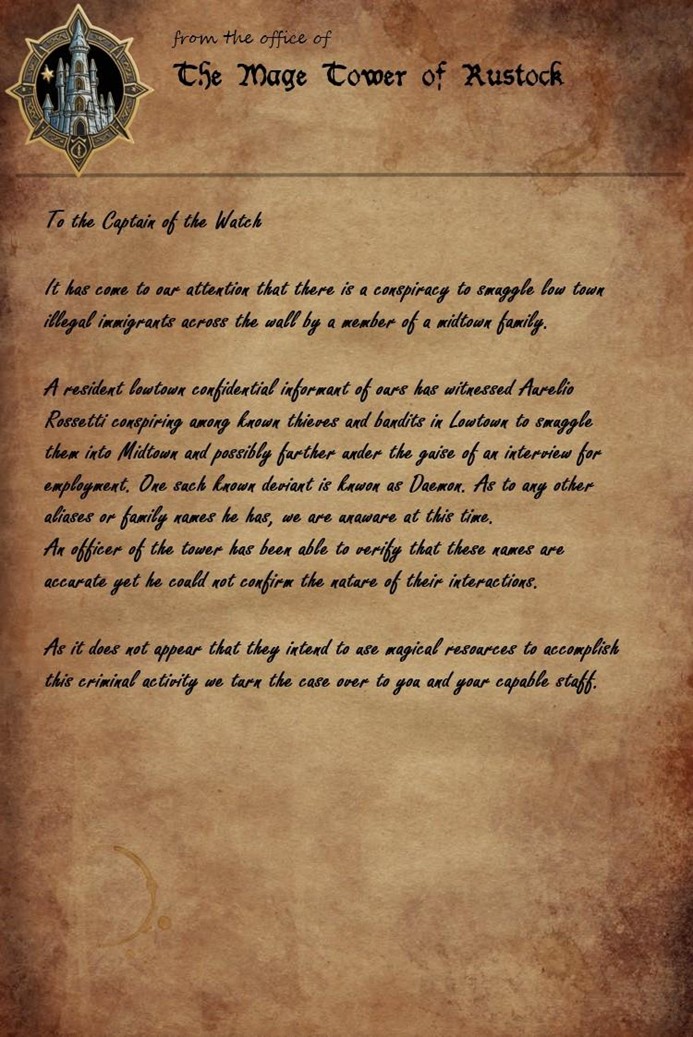 Note to Guard